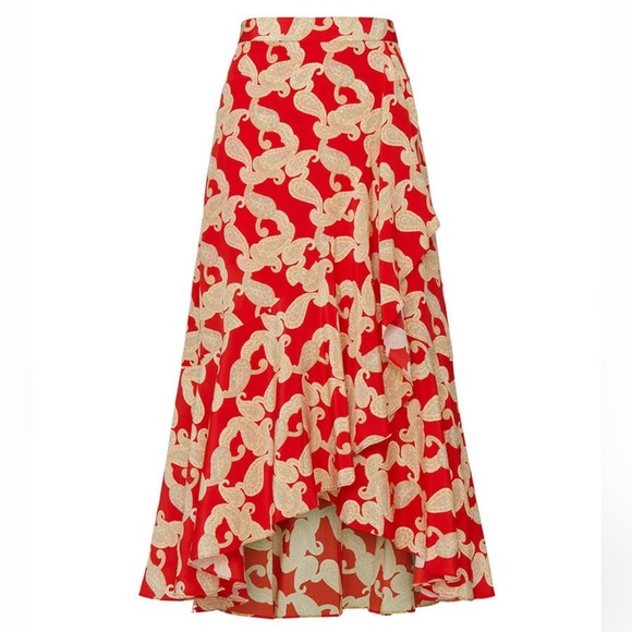 The Kooples asymmetrical skirt in a gorgeous print size 1R - Picture 5 of 9